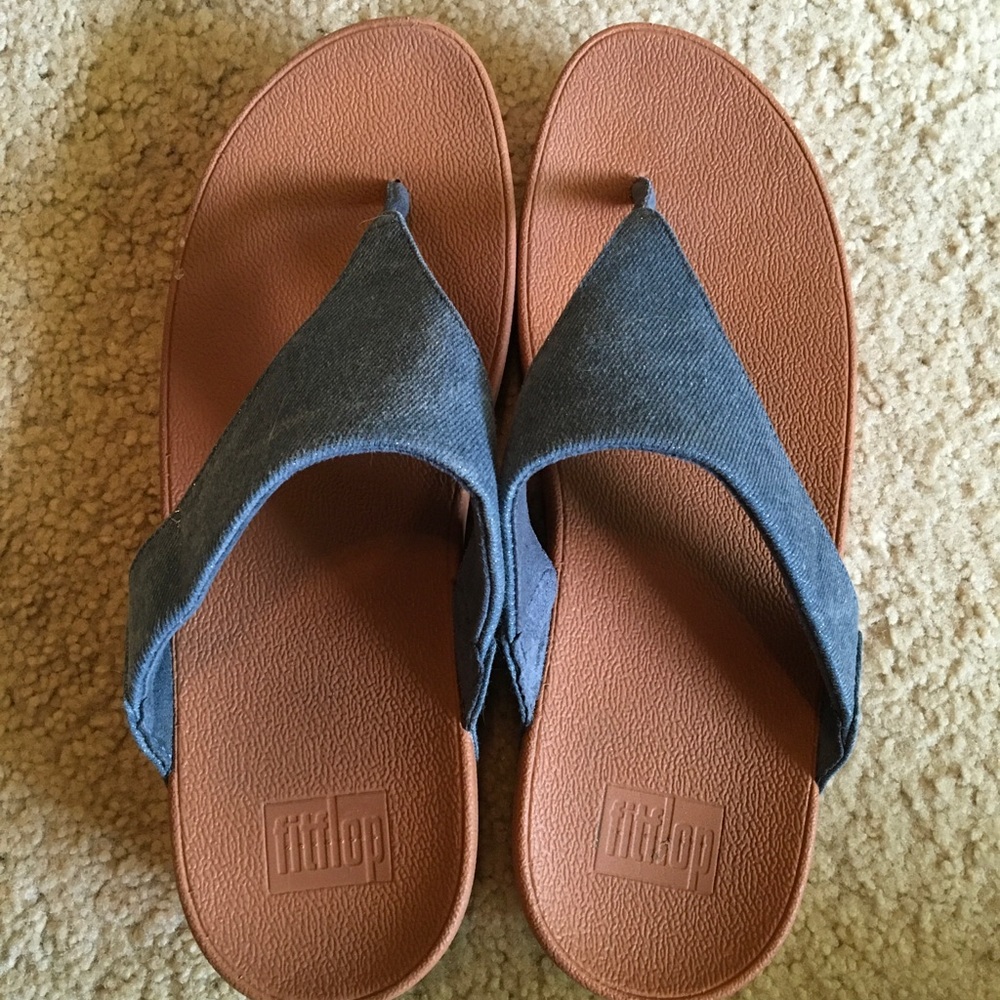 Fitflop blue flip flops